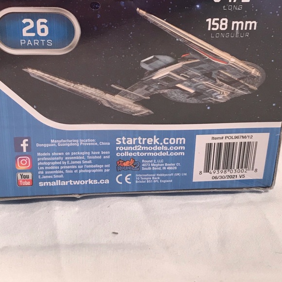 Polar Lights Discovery Star Trek Snap Model Kit Naiab Sealed - Picture 4 of 7